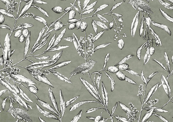 Aviary Velvet, Spruce - Roman Blind - Image 7